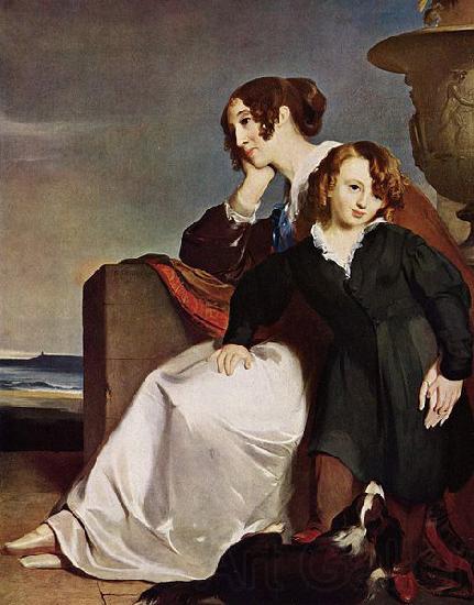 Thomas Sully Mother and Son Norge oil painting art